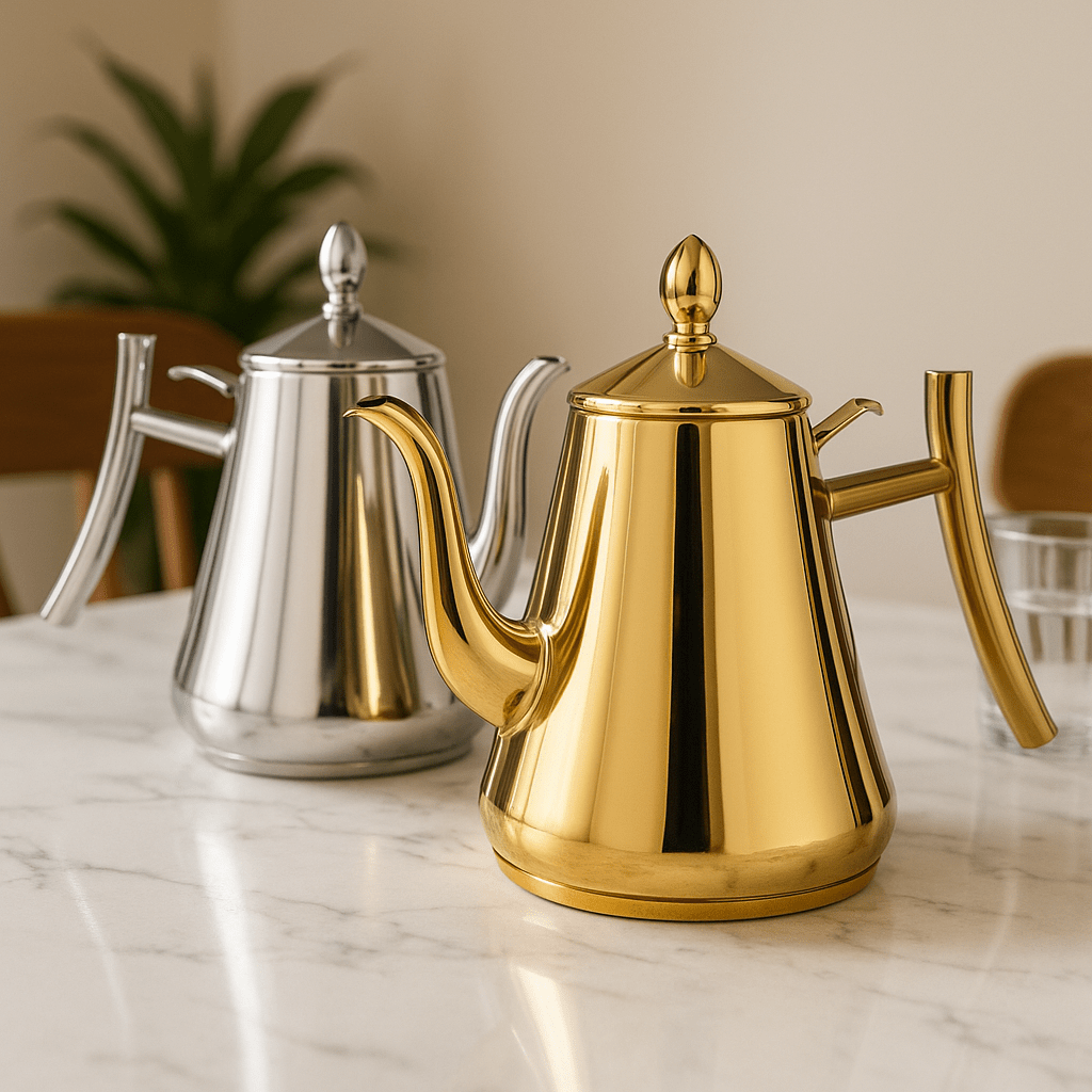 Elegant Induction Kettle with Integrated Water Filter