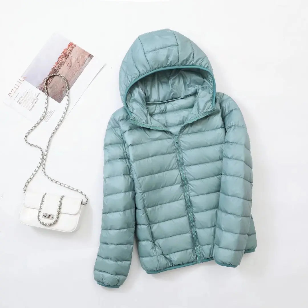 Reversible Hooded Down Jacket | Lightweight Insulated & Quilted Design | Dual-Style Versatile Warmth