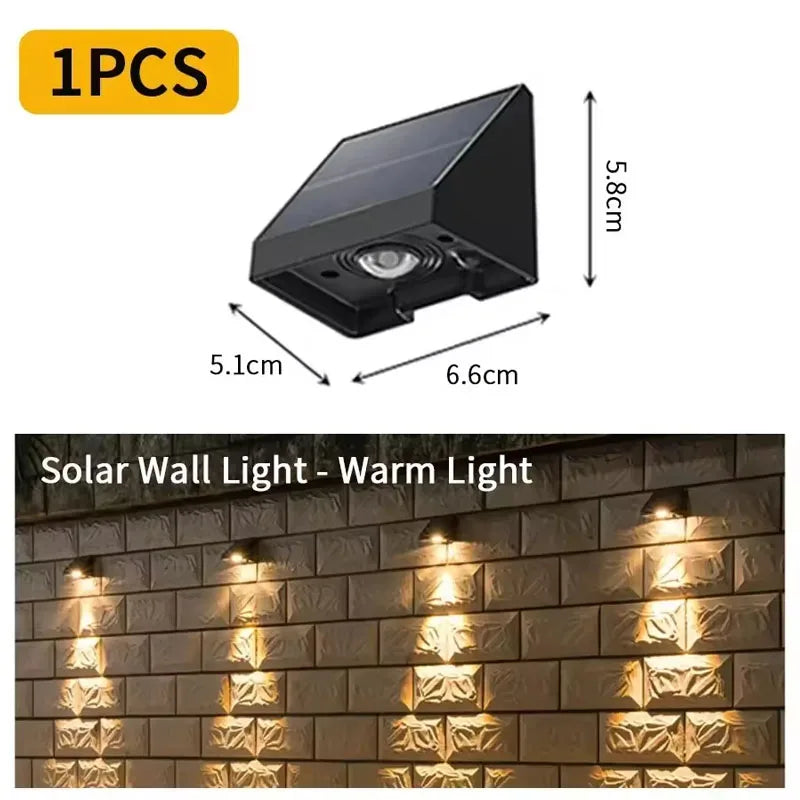 Eco-Friendly Outdoor Wall Light – Waterproof Solar LED Lamp