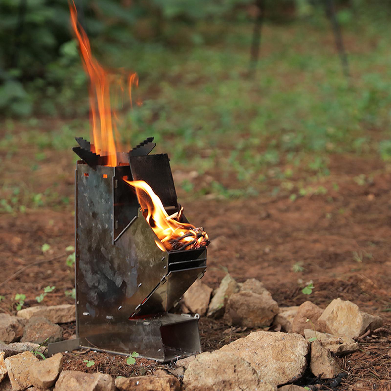 Outdoor Portable Wood Burning Stove Heater for Camping