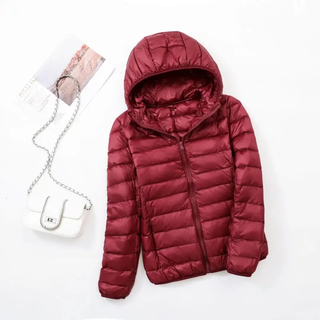 Reversible Hooded Down Jacket | Lightweight Insulated & Quilted Design | Dual-Style Versatile Warmth