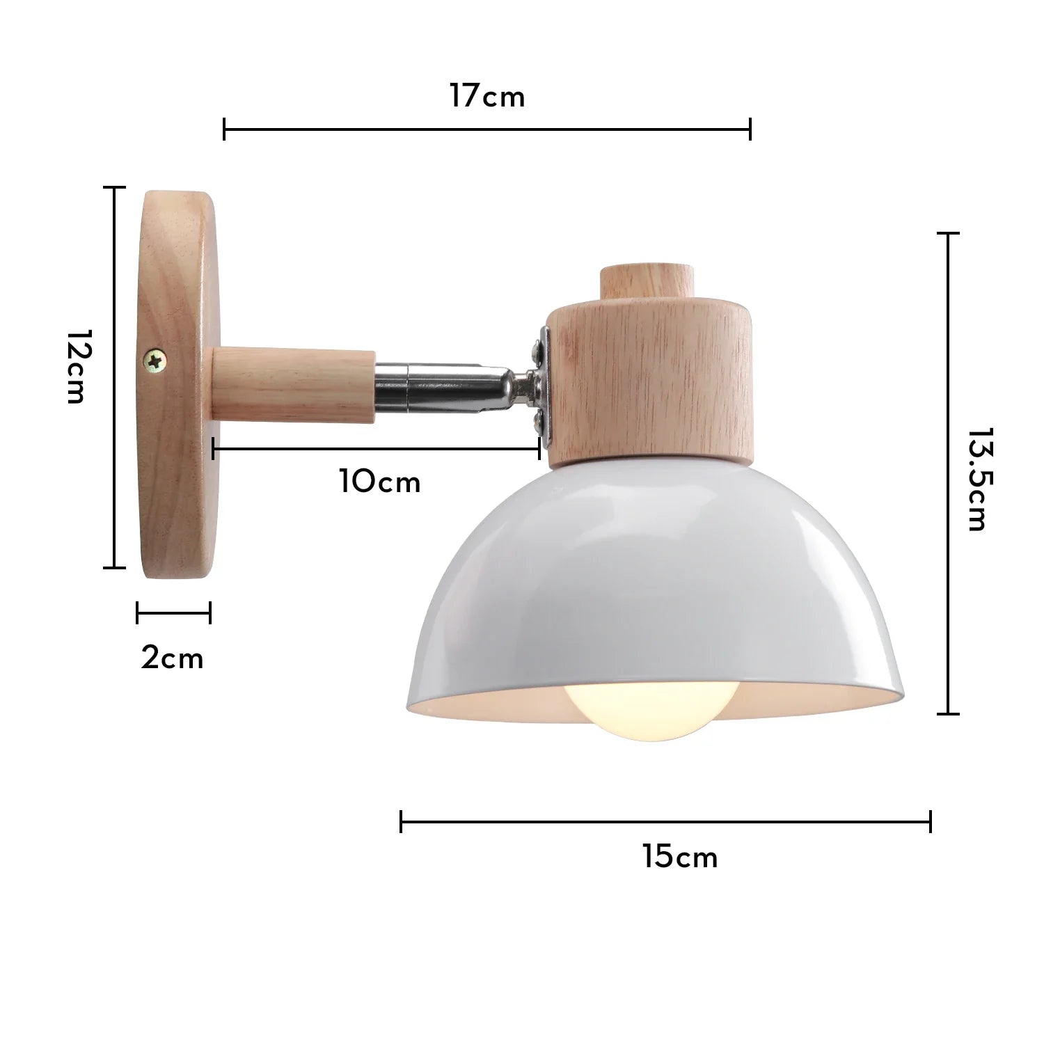 Taavita Wall Lamp Wood White