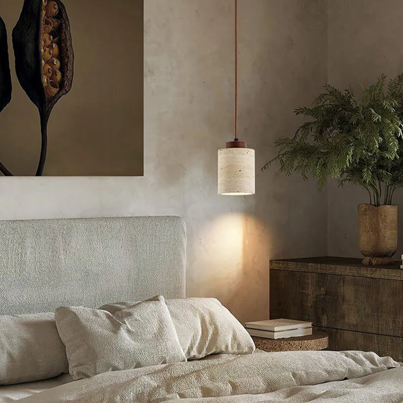 Serene Stone Pendant Light – Elegant Hanging Lamp for Any Room