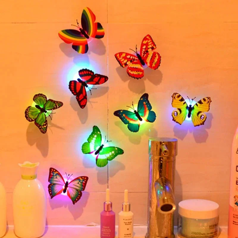 Vibrant LED Butterfly Nightlight – Stick-On Decorative Lamp