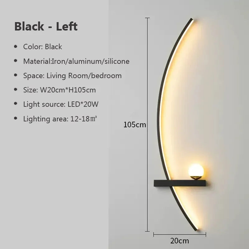 Taavita Wall Lamp Gold Black