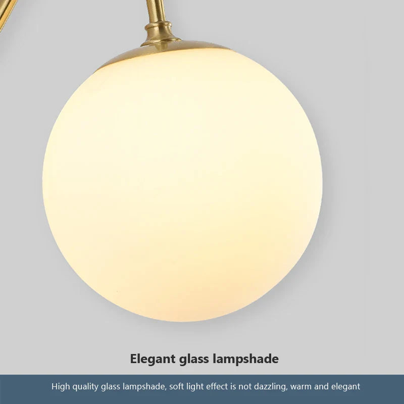 Taavita Wall Lamp Bathroom - Sphere Shape LED for Bathroom, Living Room or Bedroom
