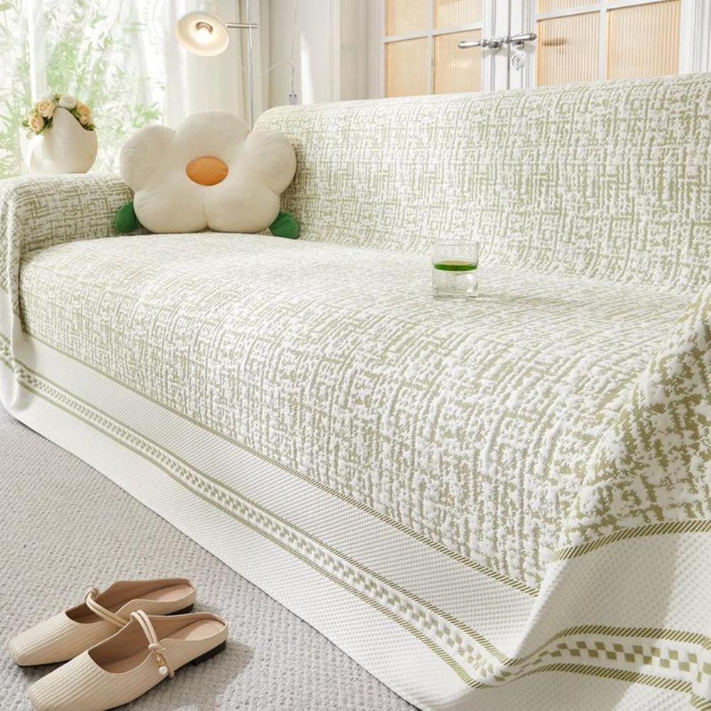 Reversible Sofa Cover in Breathable Microfiber for Lightweight Comfort