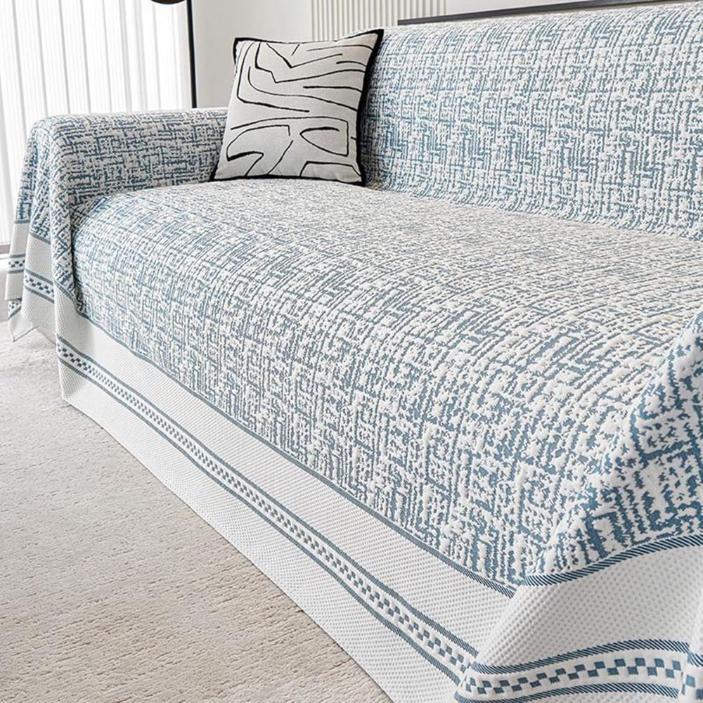 Reversible Sofa Cover in Breathable Microfiber for Lightweight Comfort