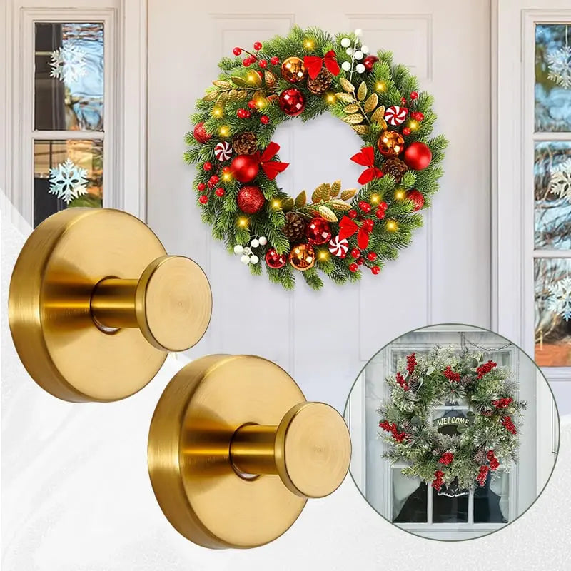 Wreath and Decoration Suction Hooks – No Drill Strong Hold (Pack of 2)