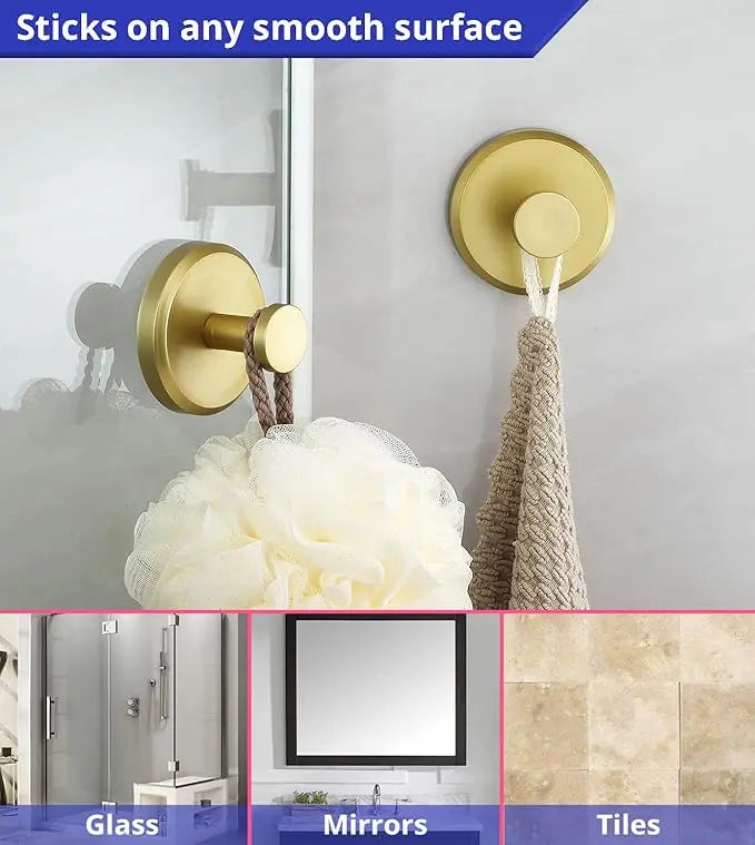 Wreath and Decoration Suction Hooks – No Drill Strong Hold (Pack of 2)