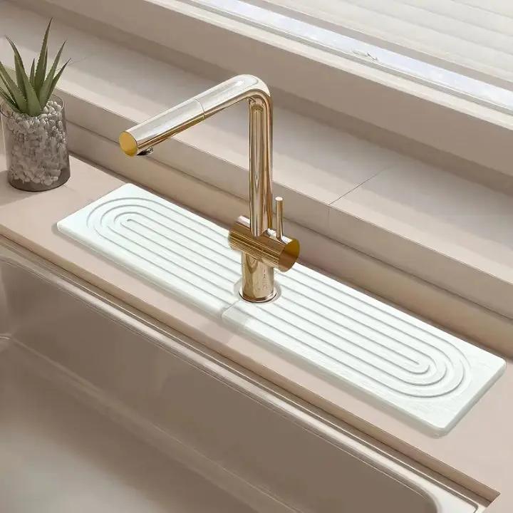 Stylish and Durable Stone Mat Set for Kitchen and Bathroom – High Absorbency (2 Pieces)