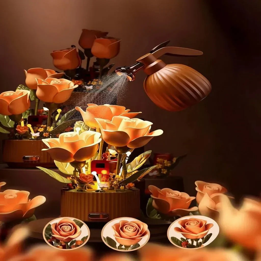 Enchanting 255-Piece Floral Building Block Set for Kids