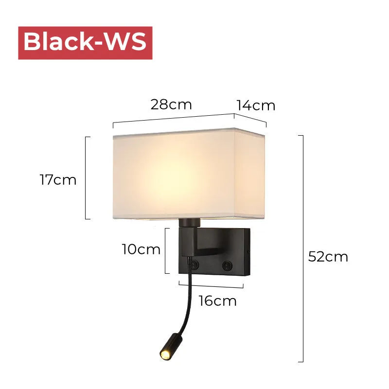 Taavita Wall Lamp with Reading Light