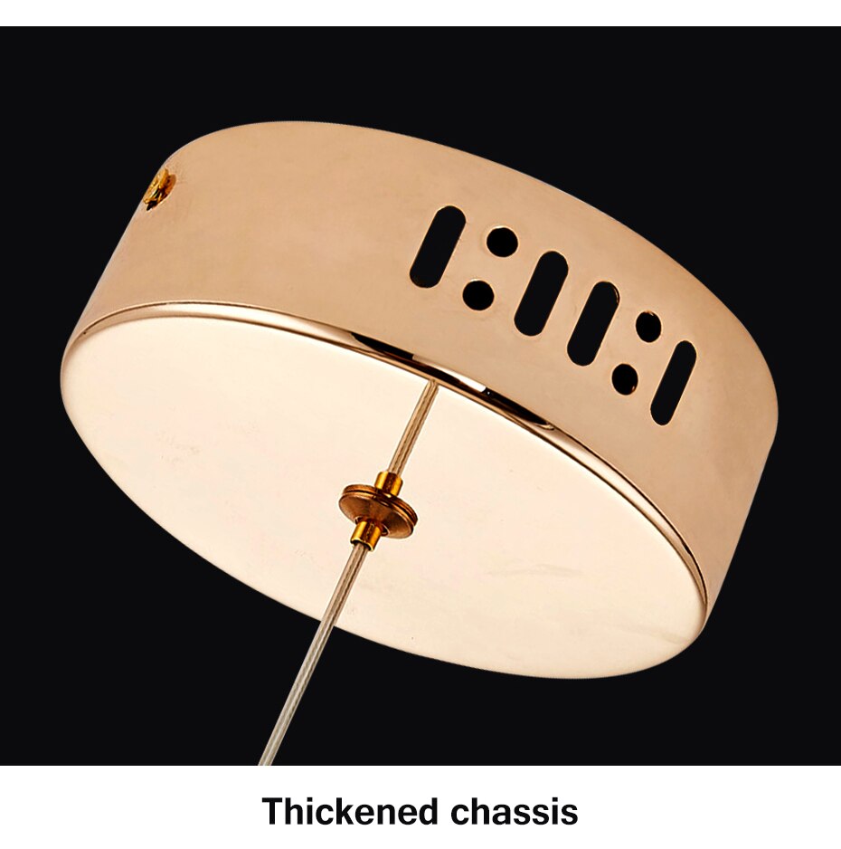 Luxe Aura Crystal Round Pendant Light Fixture