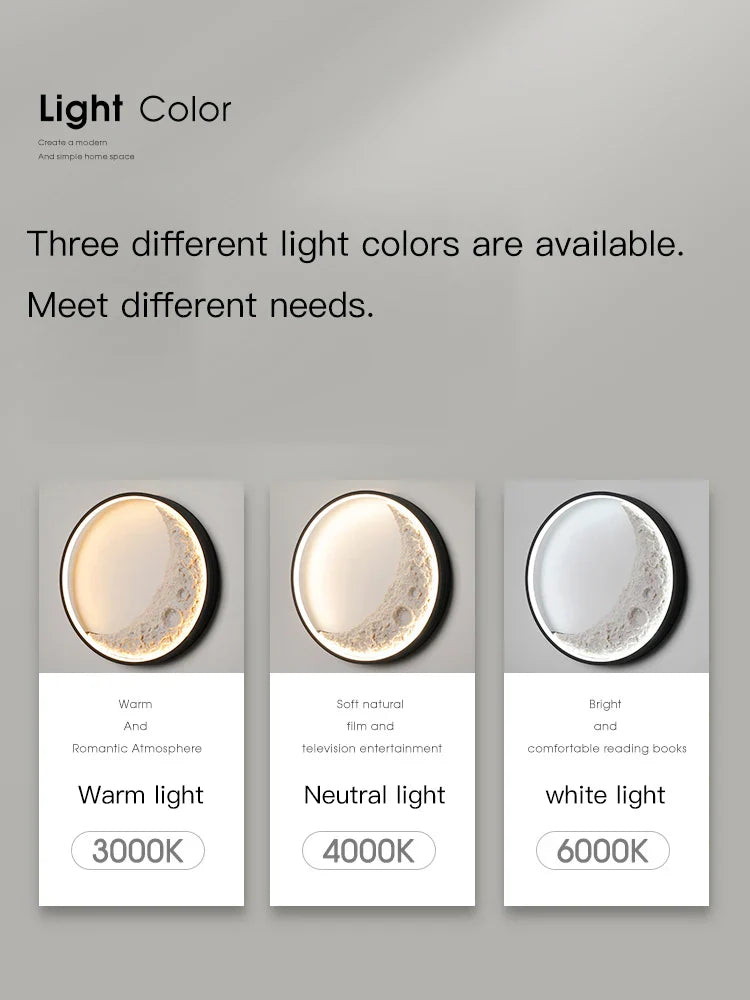 Dimmable Moon Wall Lamp