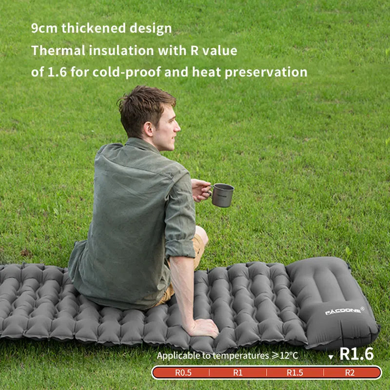 EverRest Ultralight Inflatable Travel Mattress with Integrated Pump