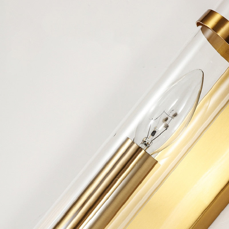 Aurora Luxe Dual-Glow LED Wall Sconce in Gold Finish