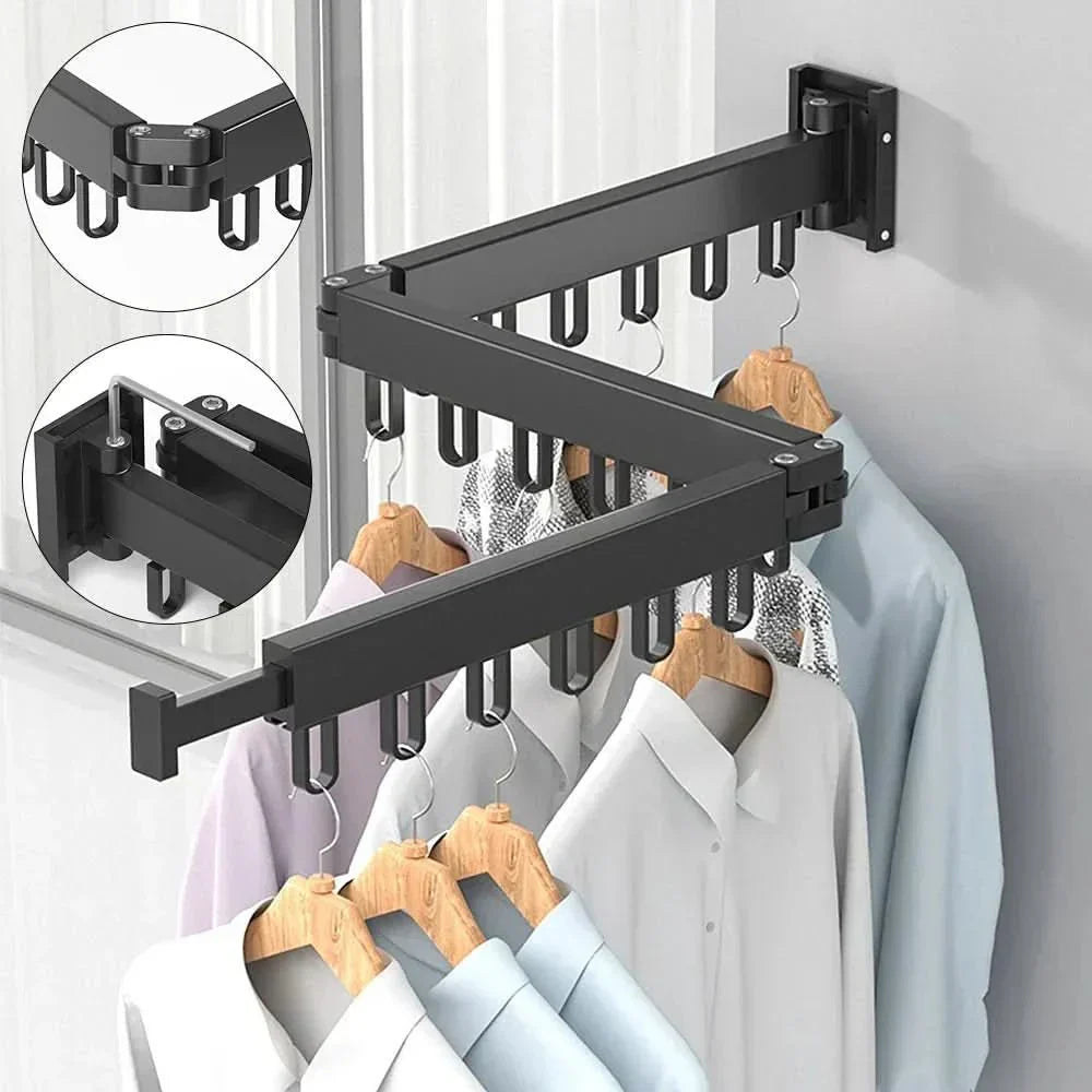 SpaceSmart Wall-Mounted Expandable Laundry Dryer
