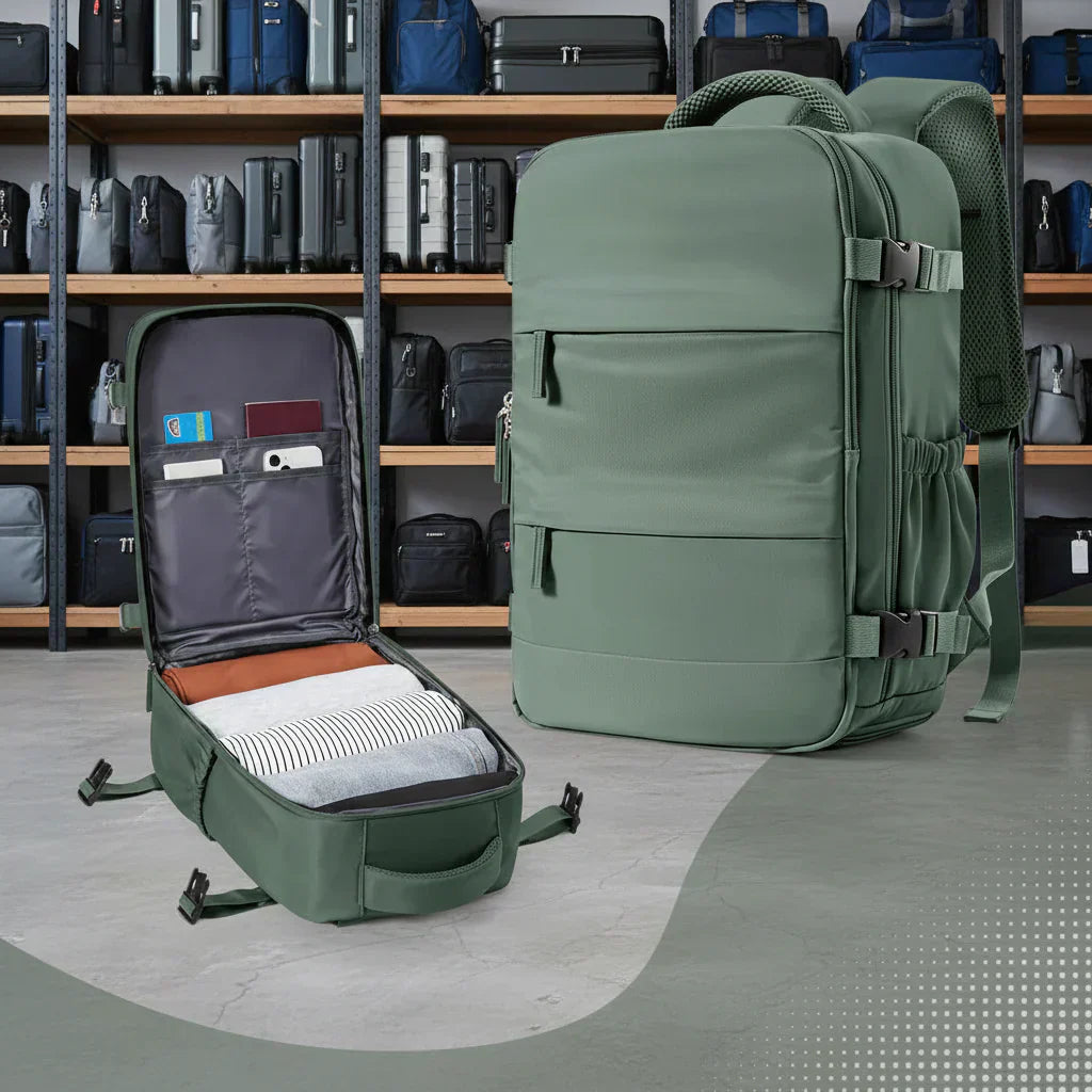 NomadPack Compact Travel Backpack with Laptop Sleeve