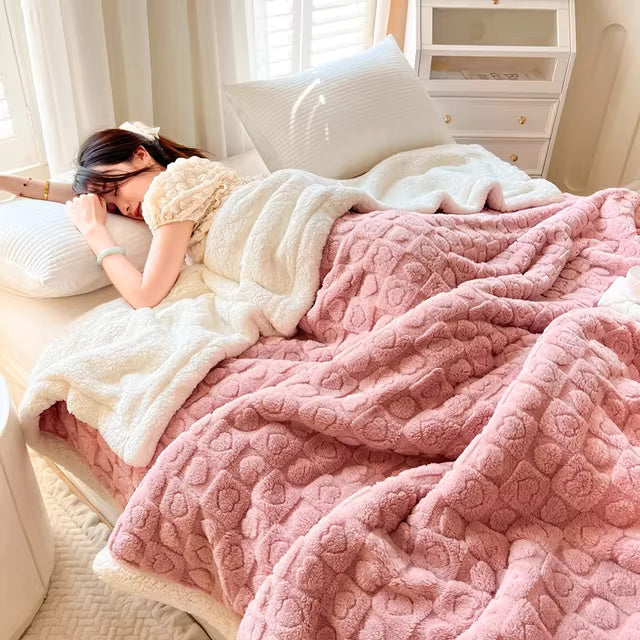 EmberNest Plush Sherpa Throw for Ultimate Comfort