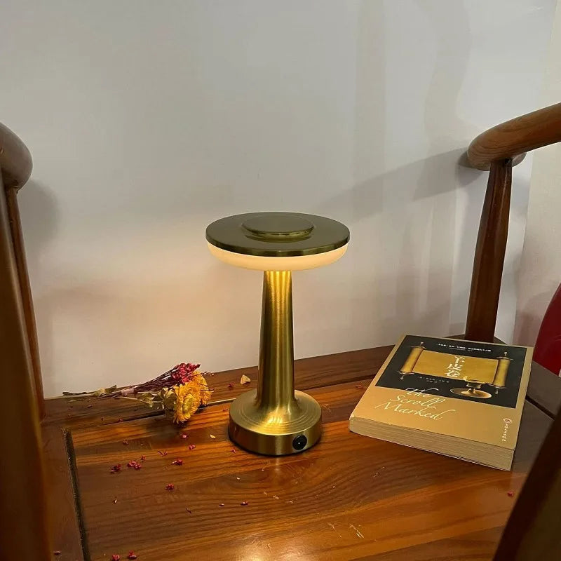 Sleek Touch-Control LED Lamp - USB Rechargeable & Portable