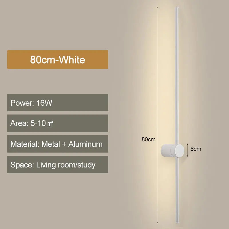 Taavita Wall Lamp Rod Black - Elegant Design for Your Home