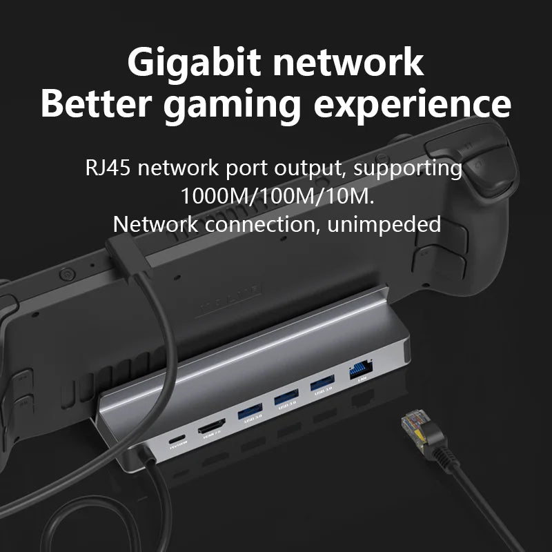 Ultra HD USB-C Hub with 4K 60Hz HDMI and Ethernet for Gamers