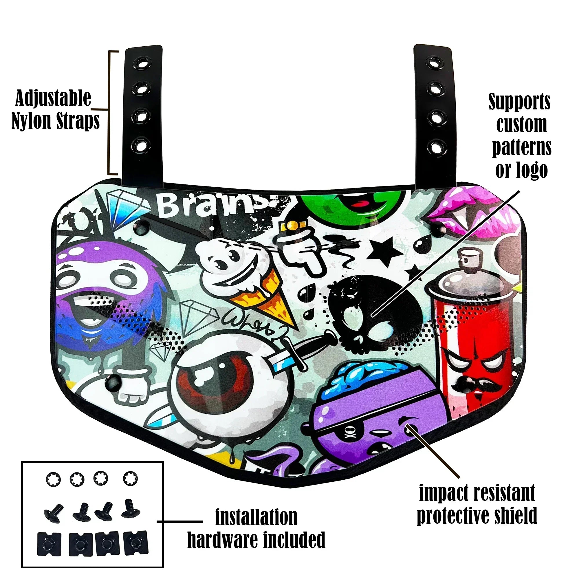Ultimate Back Guard for Football with Impact Absorption and Airflow