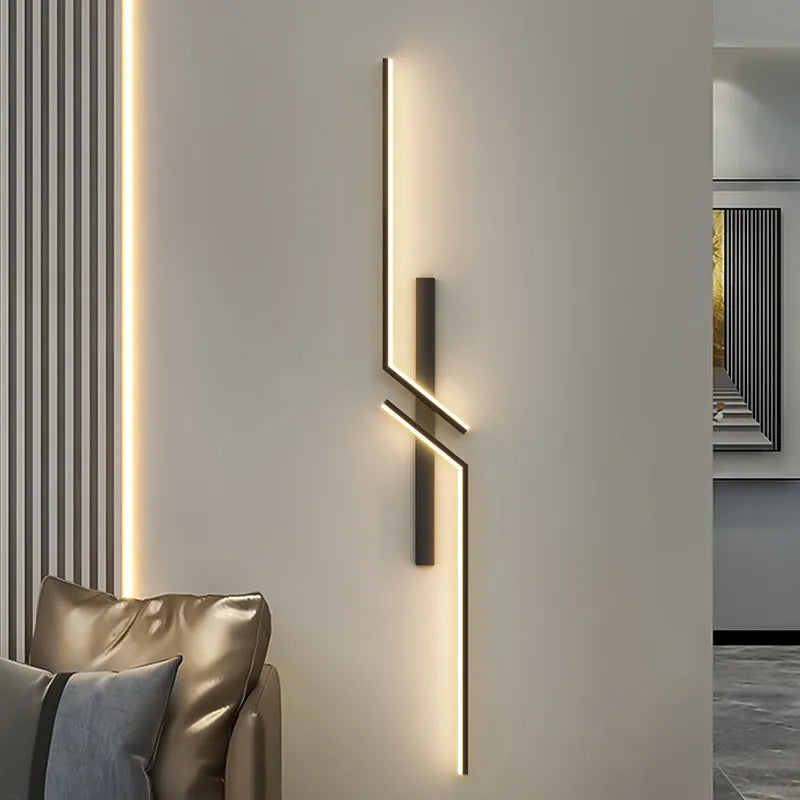 Contemporary LED Wall Light | Sculptural Zigzag Design | Ambient & Accent Lighting | 60cm Height