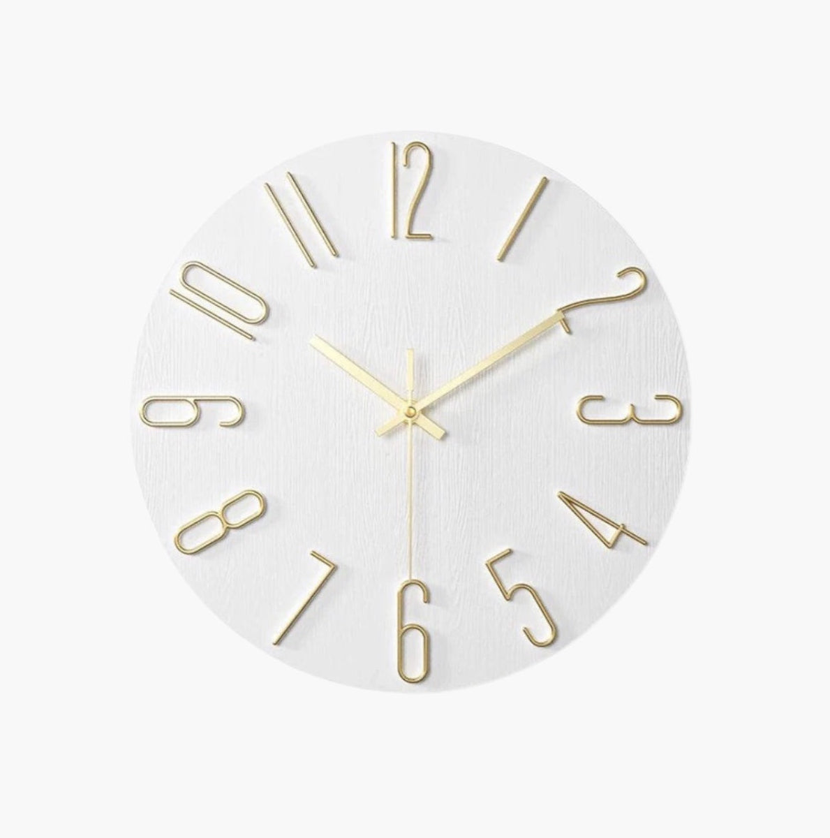 Contemporary 30 cm Wall Clock with Silent Quartz Movement