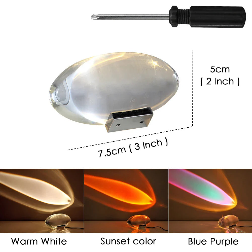 Sleek LED Crystal Egg Lamp for Elegant Home Ambiance