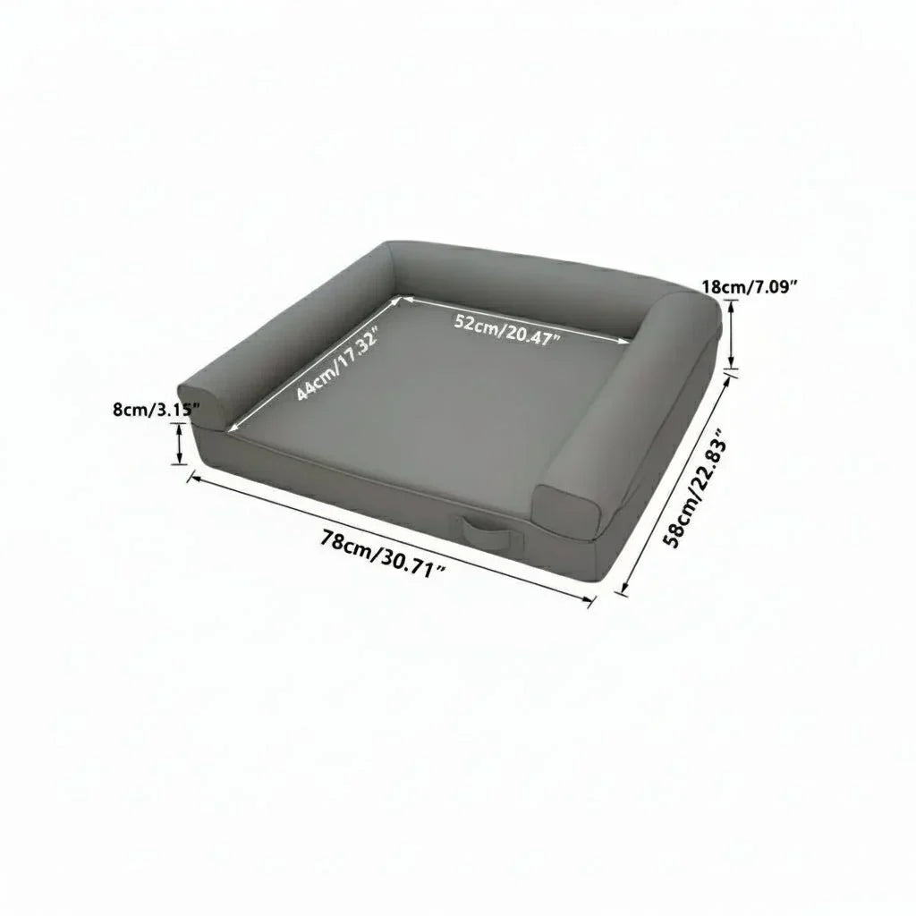 ComfortCraft Premium Orthopedic Dog Couch with Waterproof Edges