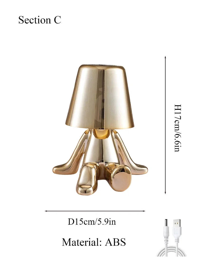 Artistic Luxe LED Table Lamp with USB for Modern Spaces