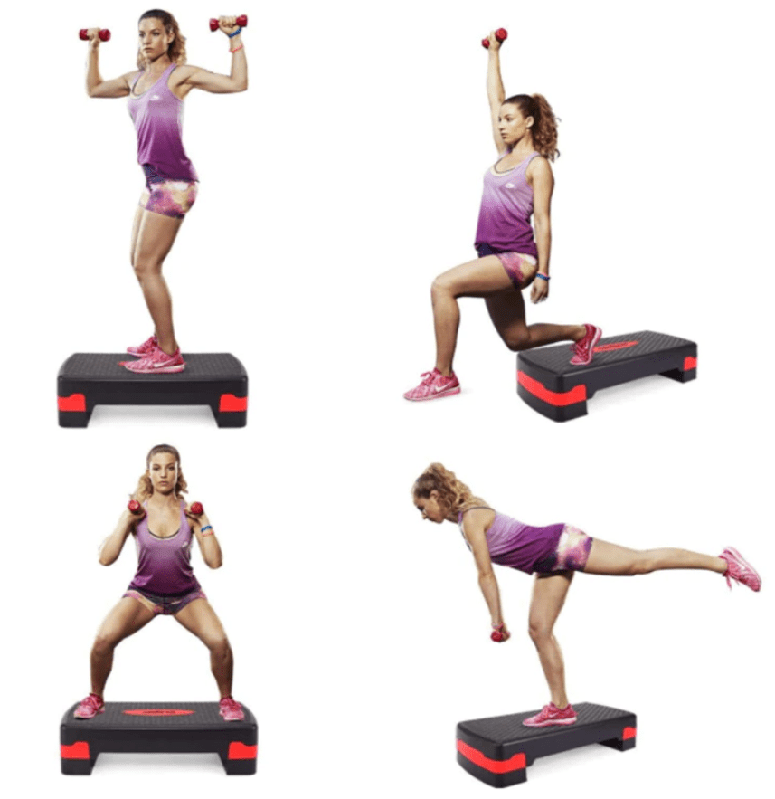 DynamicFit Adjustable Step Platform for Home Exercise