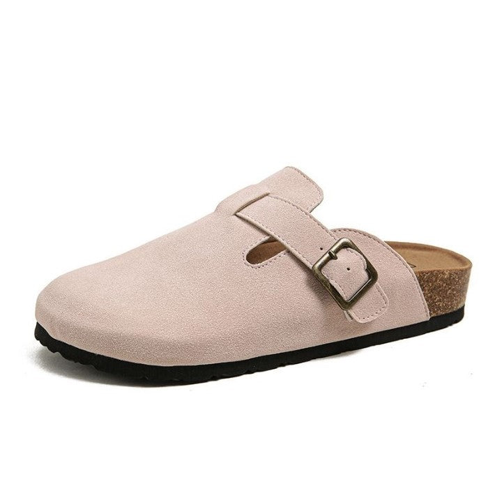 Women’s Slippers | Buckled Slip-On Clog Design | Faux Fur Lining & Cushioned Footbed | Comfortable Fit