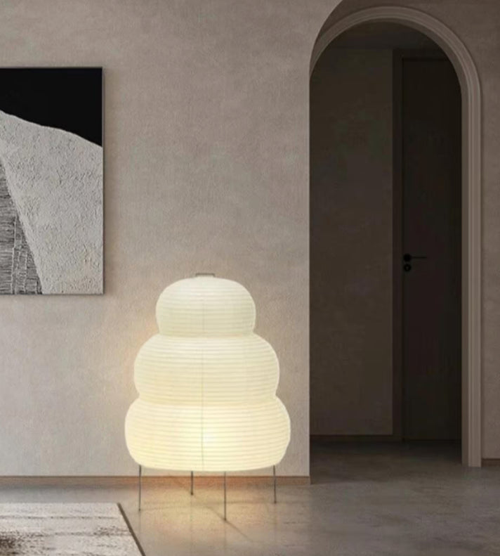 Transformable Japanese Rice Paper Floor Lamp