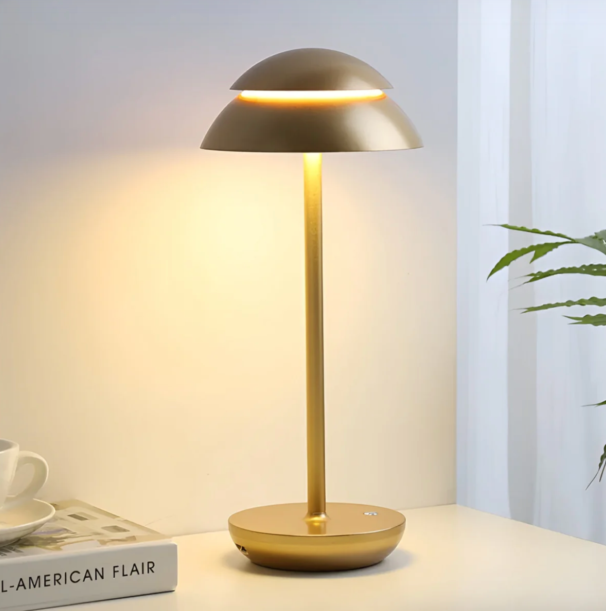 Wireless LED Touch Control Table Lamp - Rechargeable and Dimmable