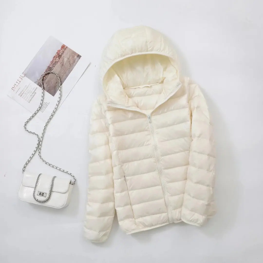 Reversible Hooded Down Jacket | Lightweight Insulated & Quilted Design | Dual-Style Versatile Warmth