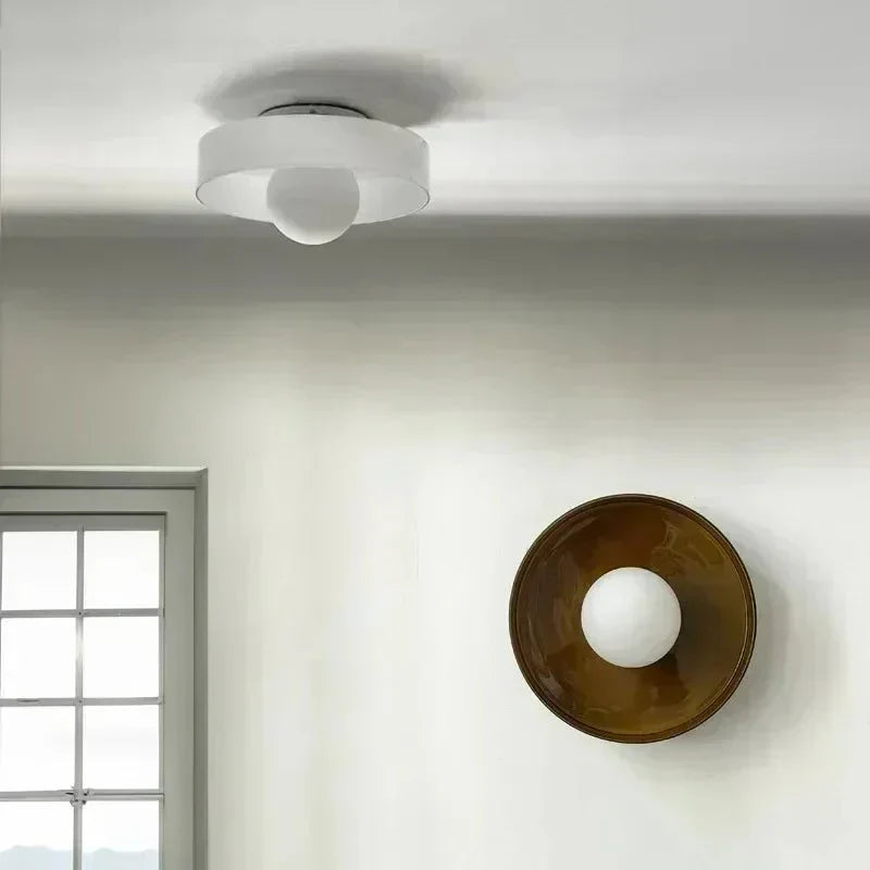 LumiAura Scandinavian Glass Ceiling Light for Elegant Spaces