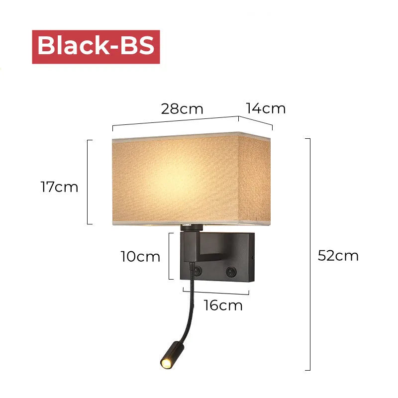 Taavita Wall Lamp with Reading Light