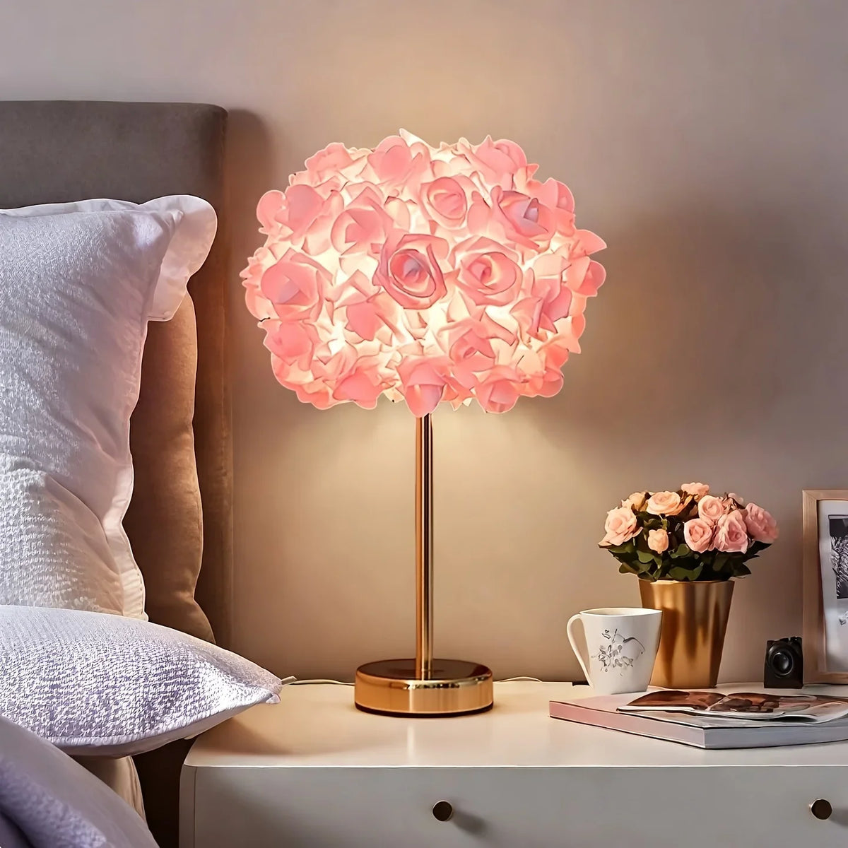 Charming Floral LED Table Lamp for Elegant Home Lighting