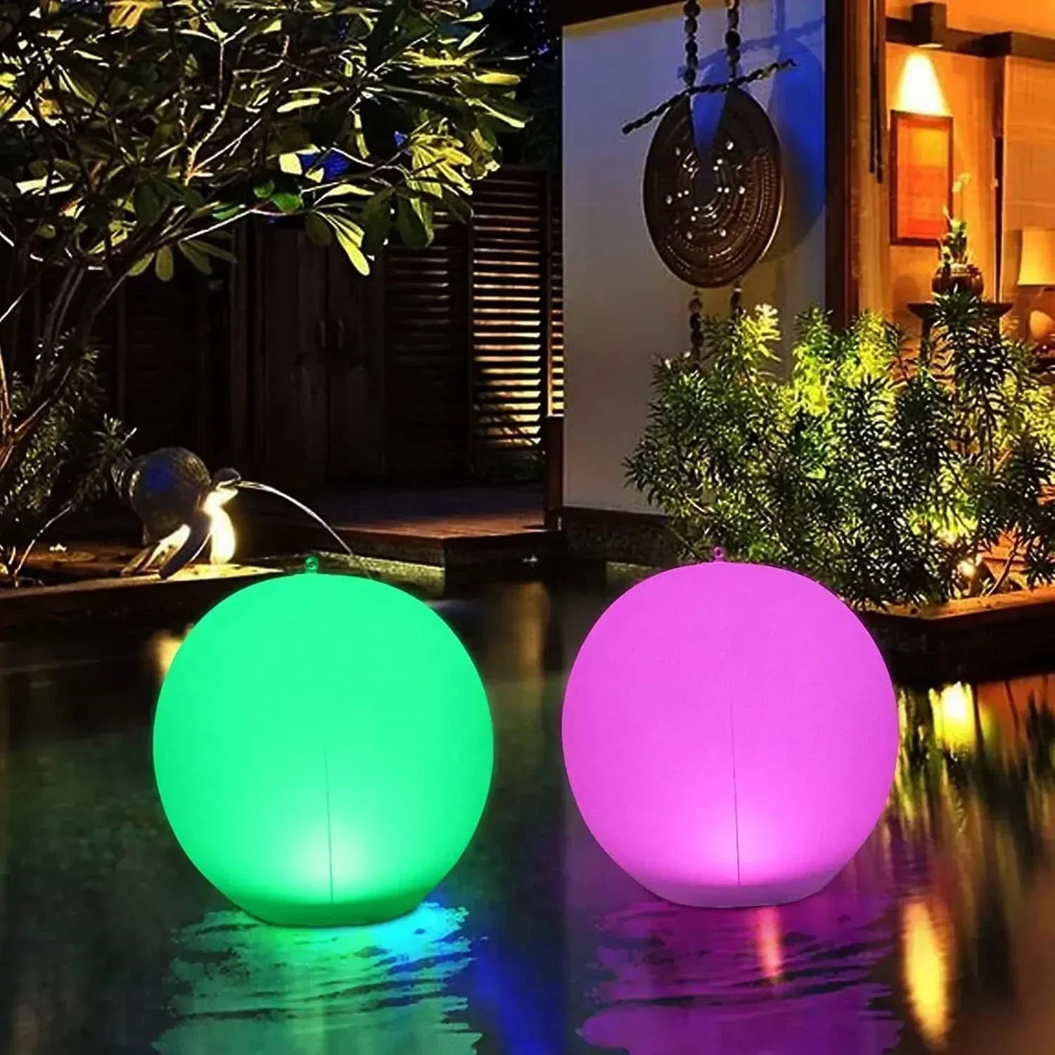 LumaSphere Solar Color-Changing Floating LED Light for Outdoors