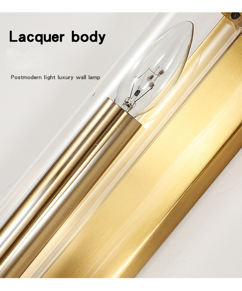 Aurora Luxe Dual-Glow LED Wall Sconce in Gold Finish