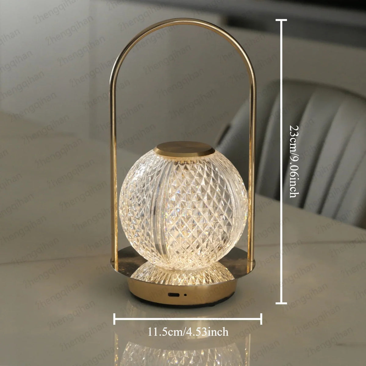 Rechargeable Touch-Control LED Crystal Lamp for Any Space