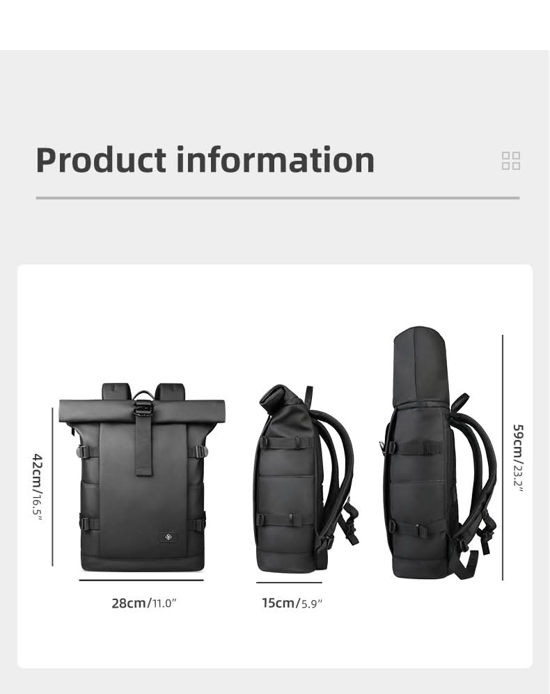 ExpandaPack Versatile Outdoor Backpack with Laptop Sleeve