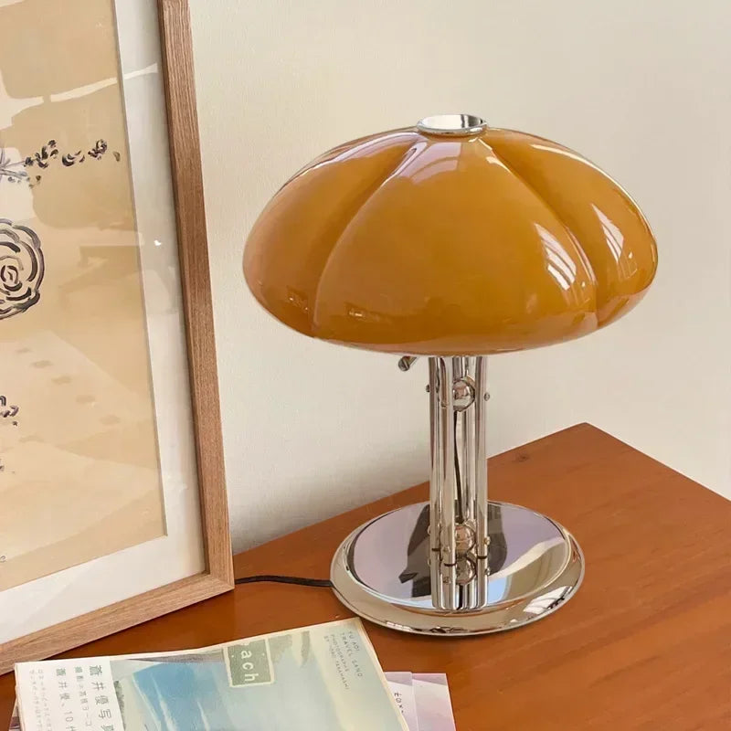 Chic Pumpkin-Shaped LED Table Lamp for Cozy Spaces