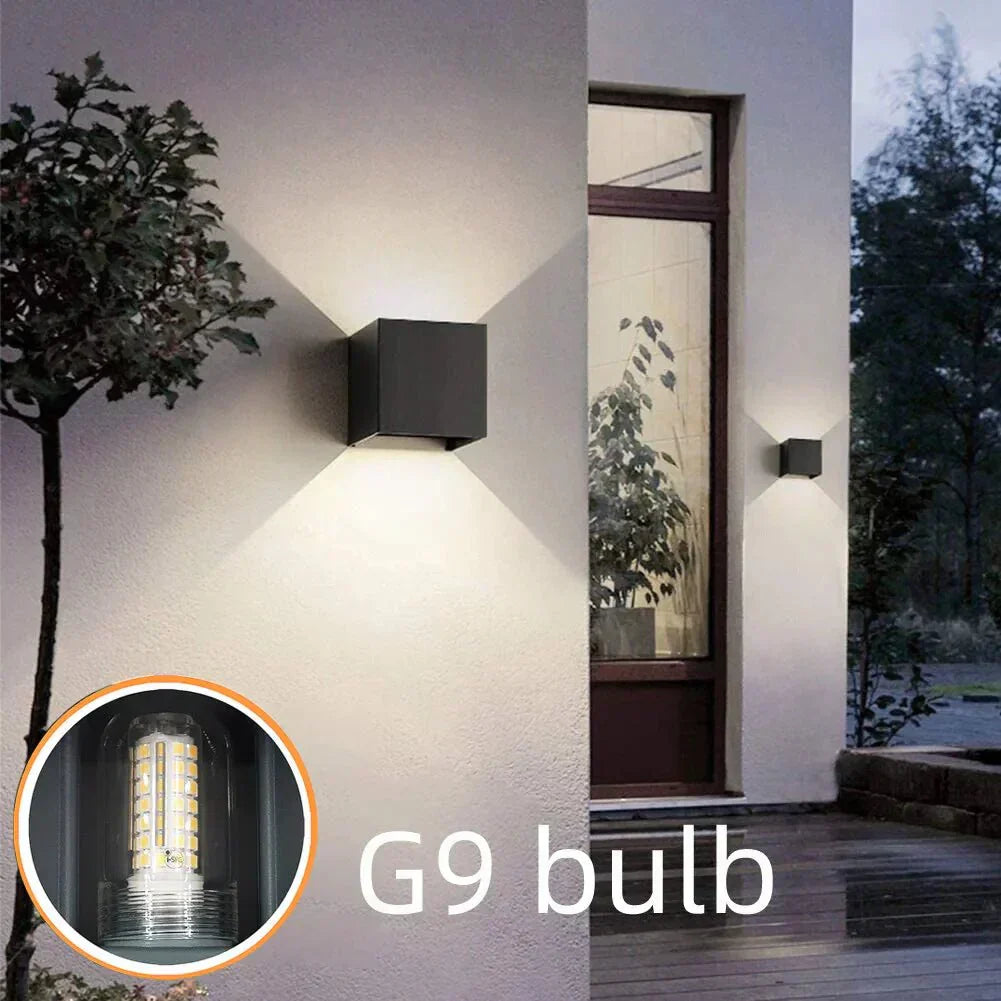 LumenSphere Waterproof LED Wall Fixture with G9 Bulb