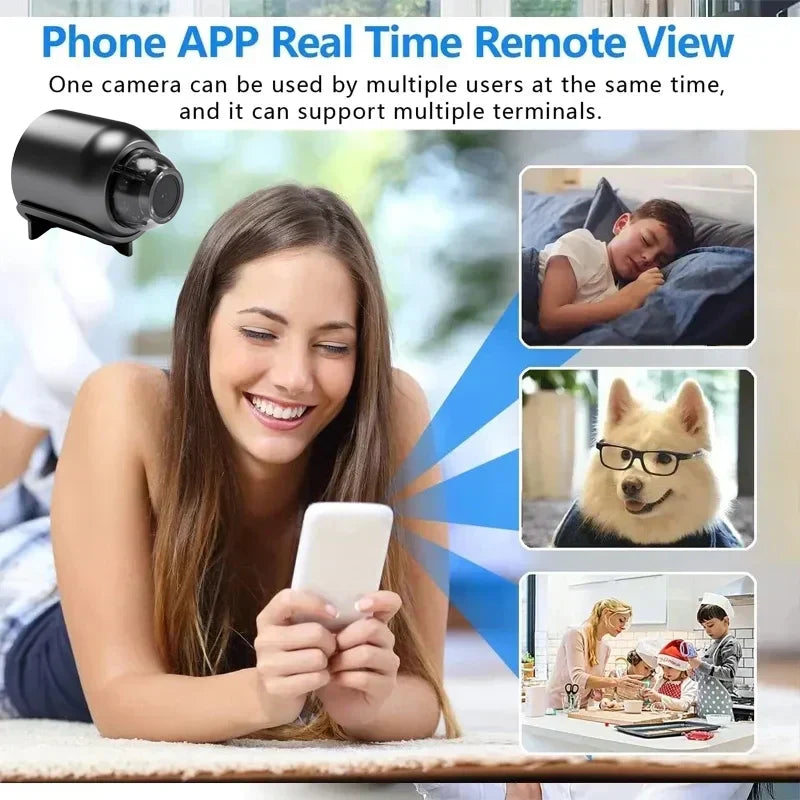 Compact Indoor WiFi HD Surveillance Camera for Home Safety