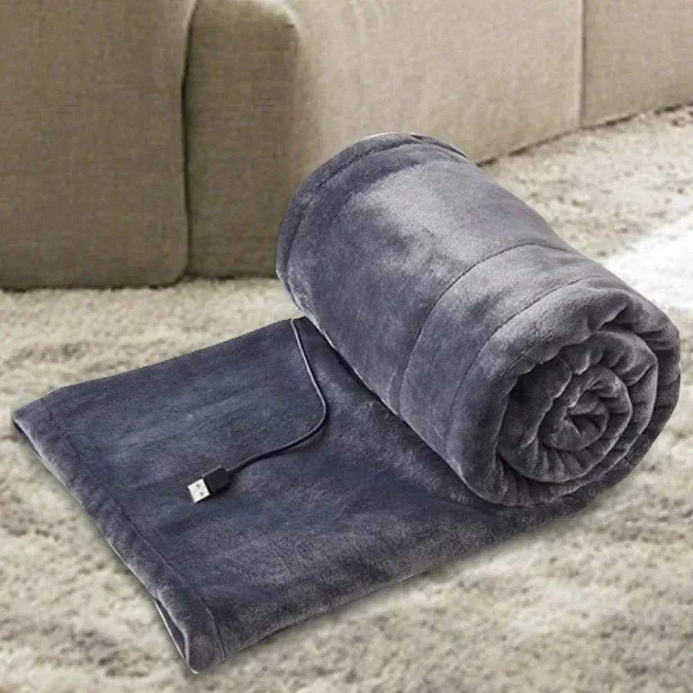 CozyFlex USB Heating Blanket – 3 Temperature Settings for Home & Travel