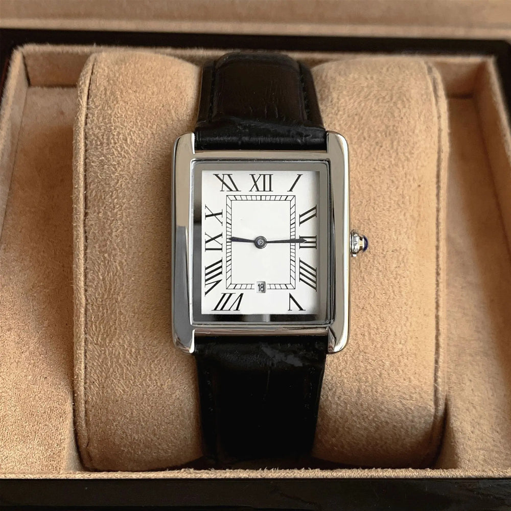Men's Retro Square Analog Watch for Everyday Elegance